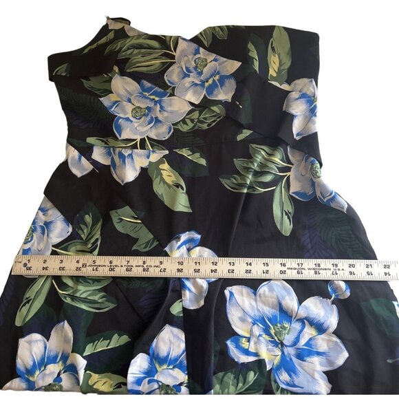 Banana Republic Sleeveless Floral Print Asymmetrical Summer Dress, Size 12 - Picture 8 of 8